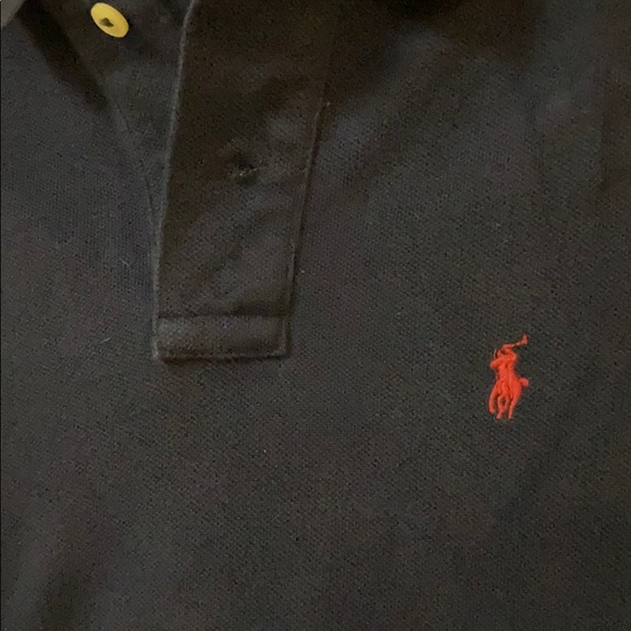 Polo by Ralph Lauren Navy Blue Polo (Size 10-12) - Picture 3 of 4